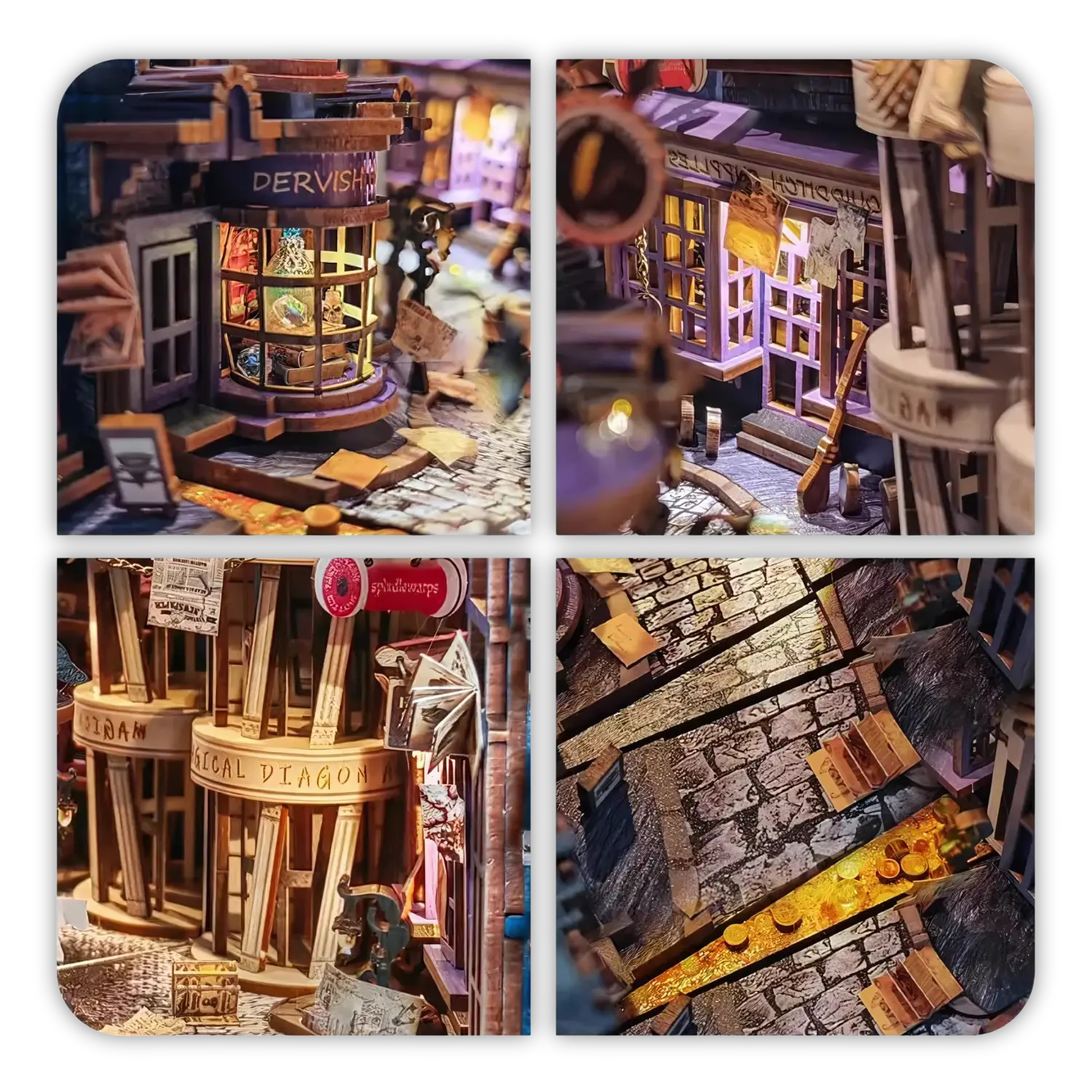 Book Nook Magic Night Alley - Crafterra