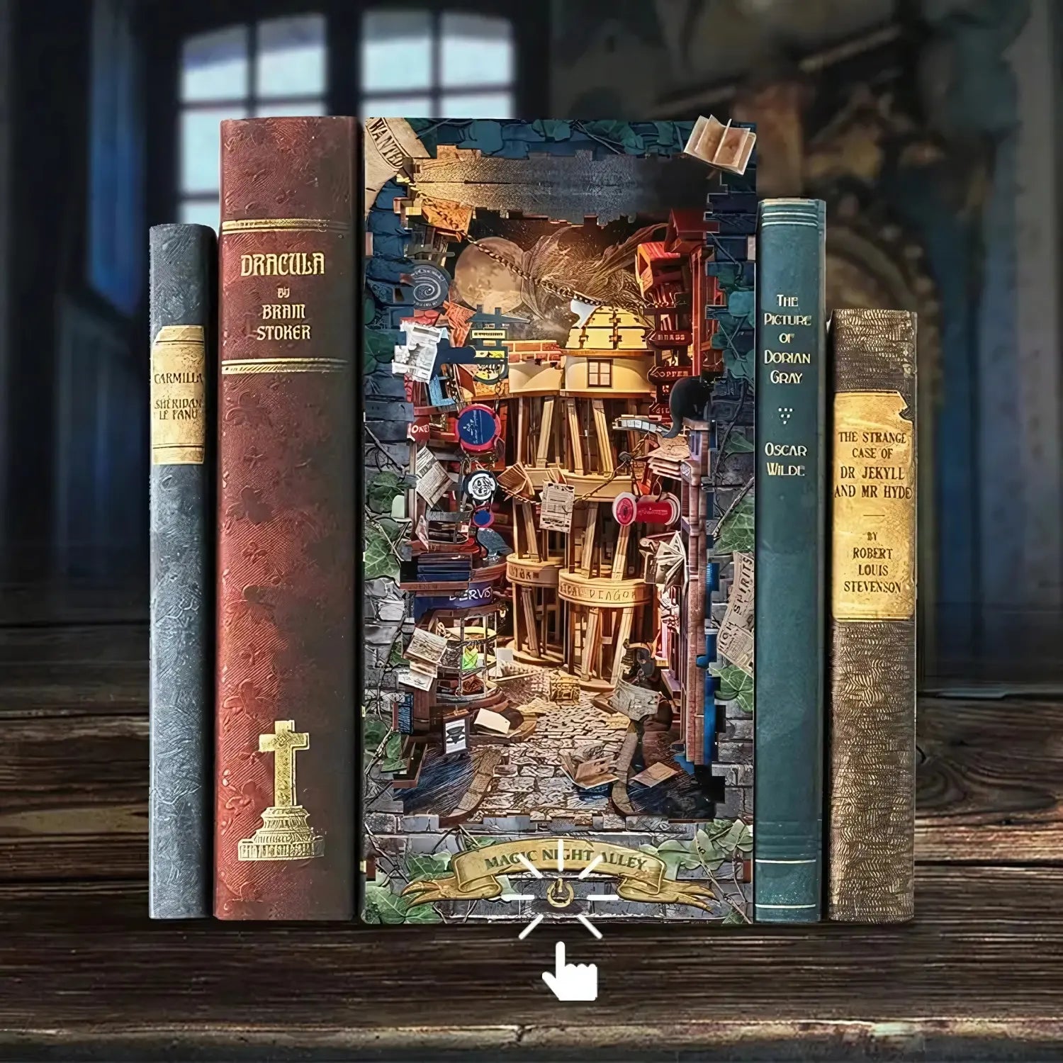 Book Nook Magic Night Alley - Crafterra