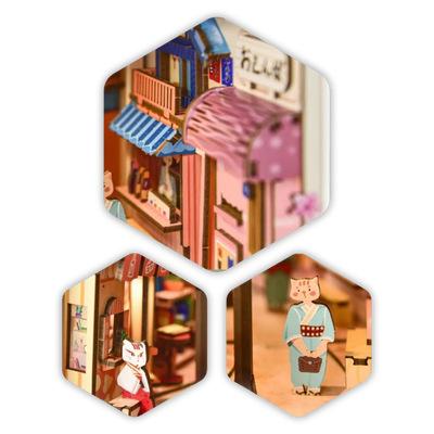 Book Nook Cat Grocery - Crafterra
