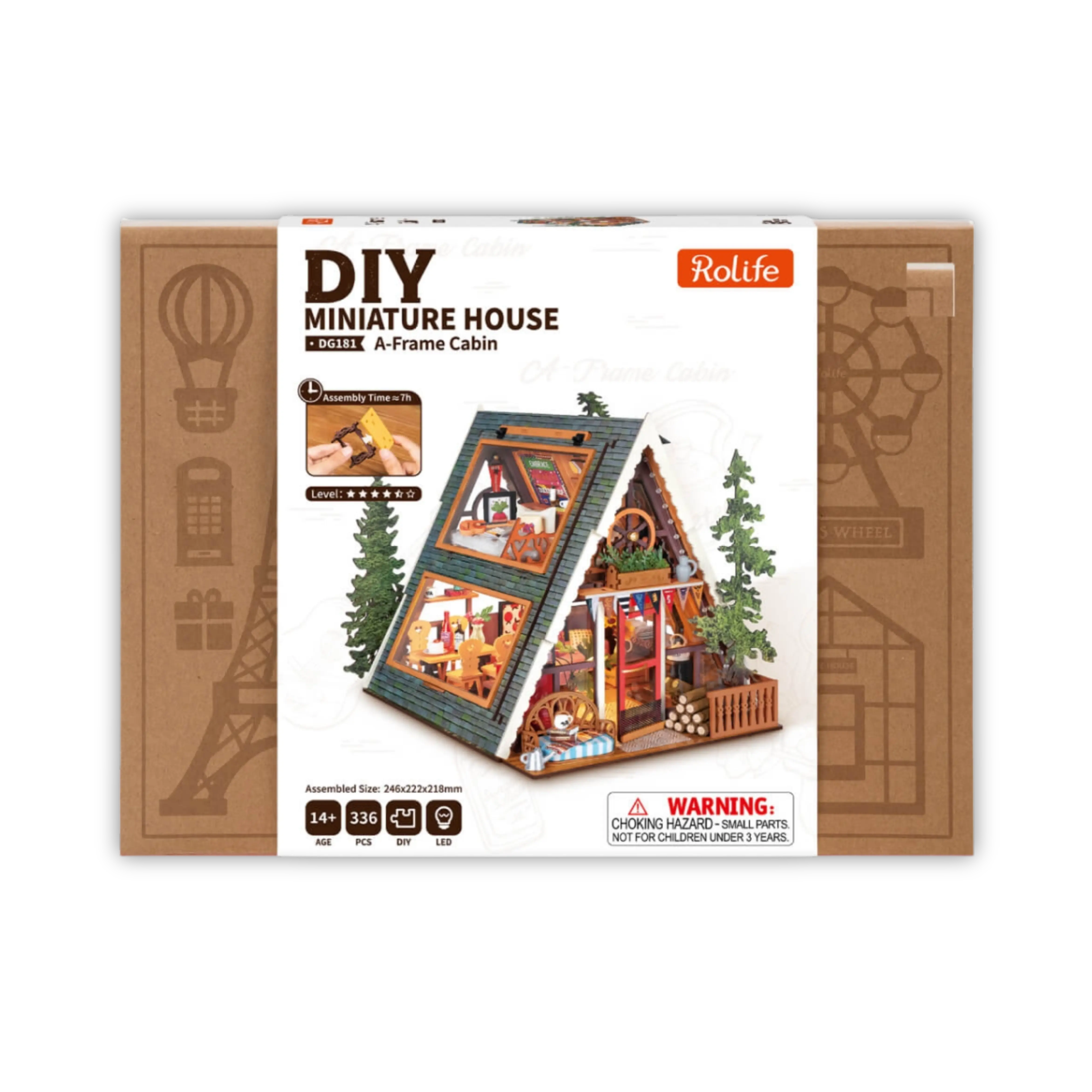 Maison Miniature A-Frame Cabin Crafterra