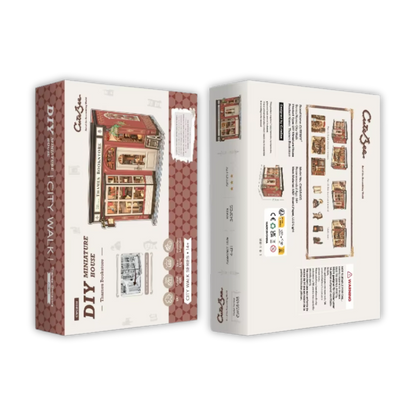 Maison Miniature Thames Bookstore Crafterra