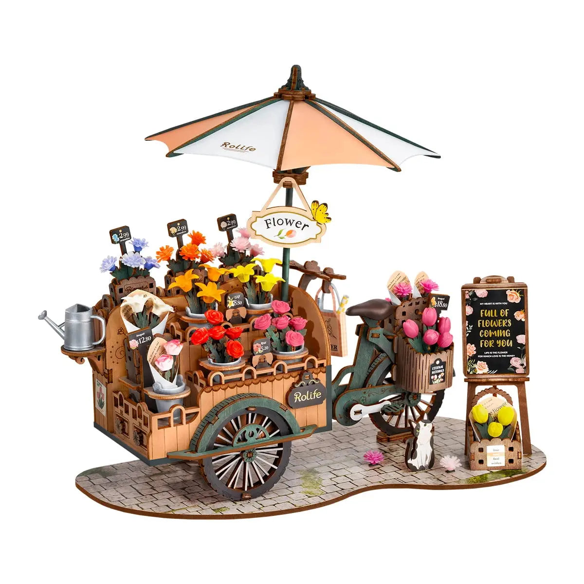 Puzzle 3D Blossom Cart - Crafterra