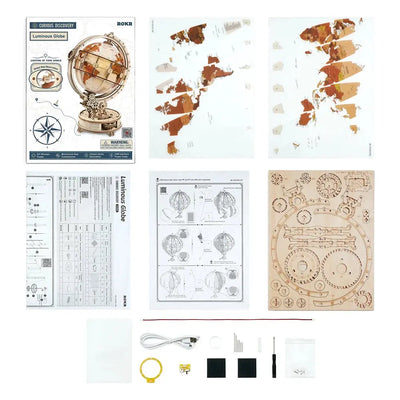 Puzzle 3D Globe Lumineux - Crafterra