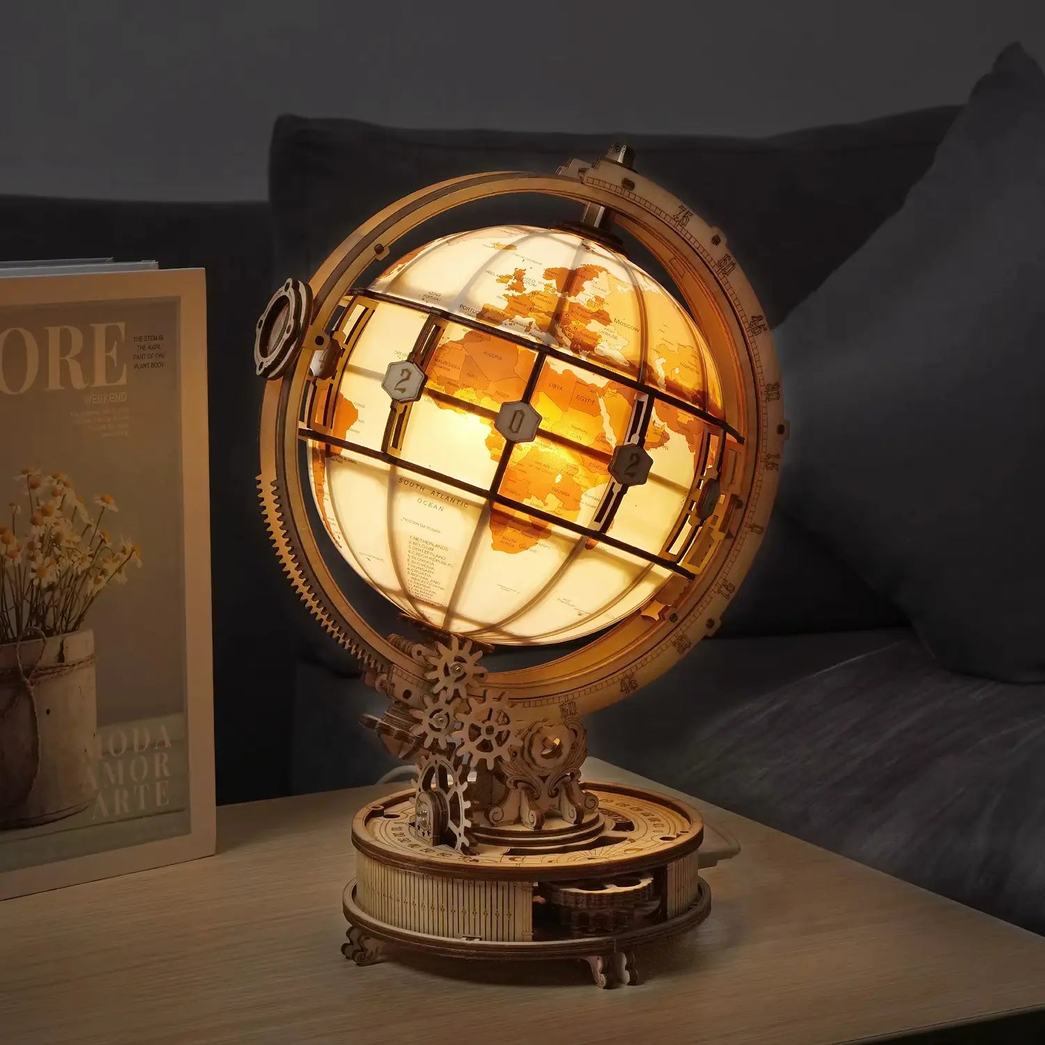 Puzzle 3D Globe Lumineux - Crafterra