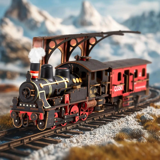 Puzzle 3D Locomotive Steam Journey - Crafterra
