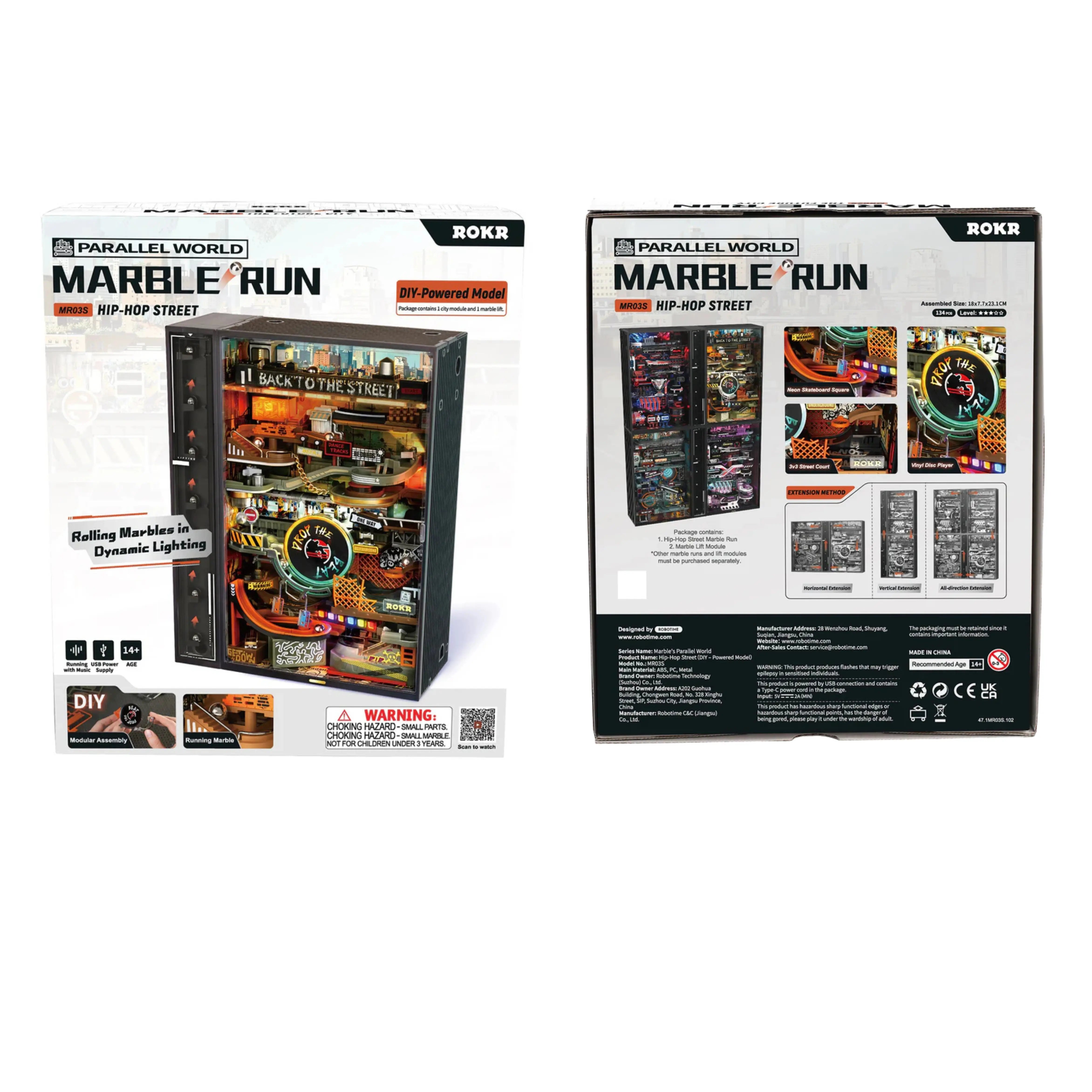 Puzzle 3D Marble Run - Hip Hop Street Crafterra