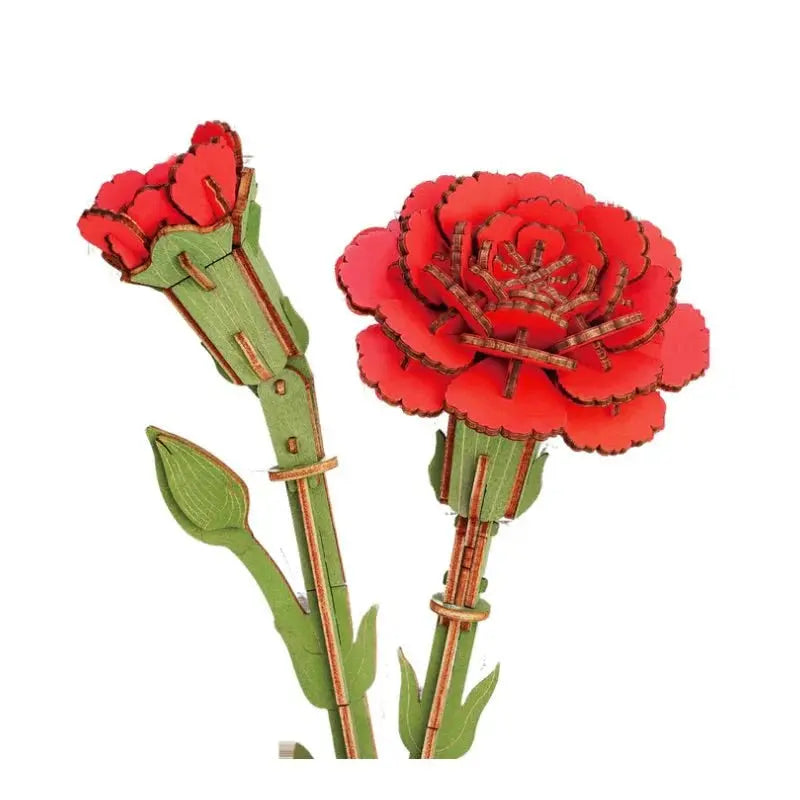 Puzzle 3D Œillet Rouge Crafterra