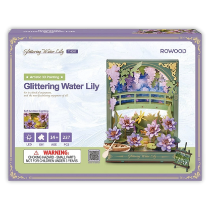 Puzzle 3D Peinture de Nénuphar Scintillant Crafterra