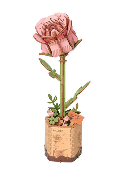 Puzzle 3D Rose rose Crafterra