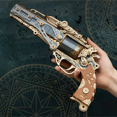 Puzzle 3D Steam Revolver - Crafterra