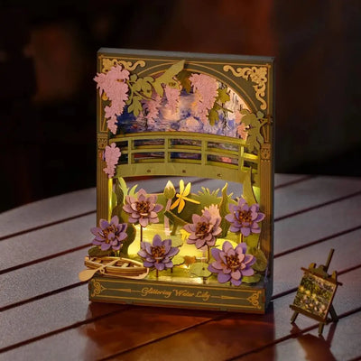 Puzzle 3D Peinture de Nénuphar Scintillant - Crafterra