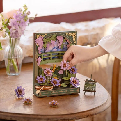 Puzzle 3D Peinture de Nénuphar Scintillant