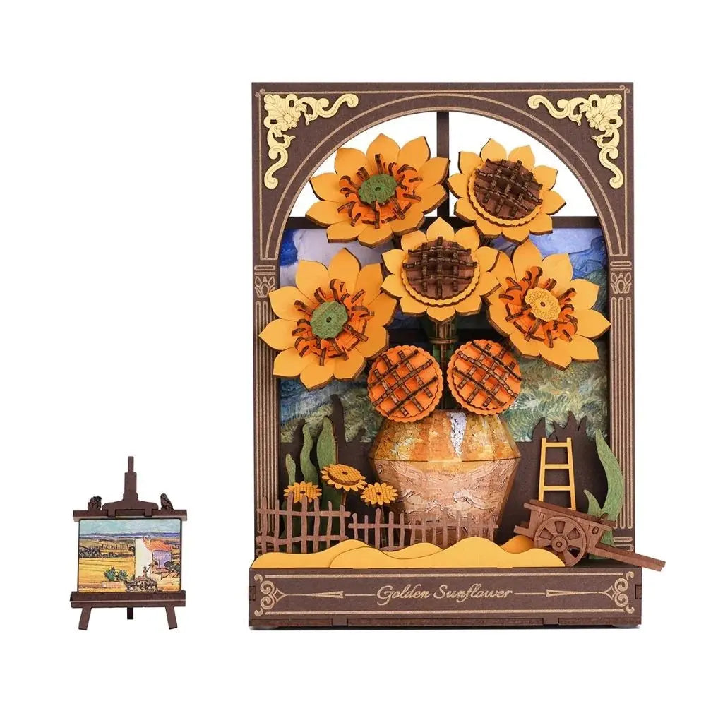 Puzzle 3D Peinture de Tournesol Doré