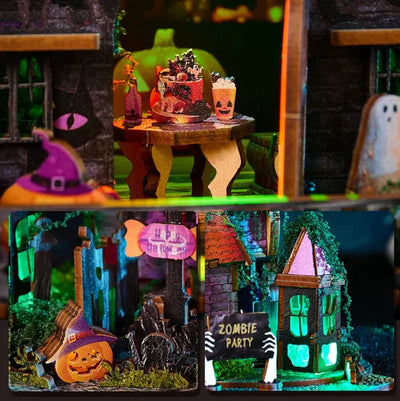 Maison Miniature Halloween Night