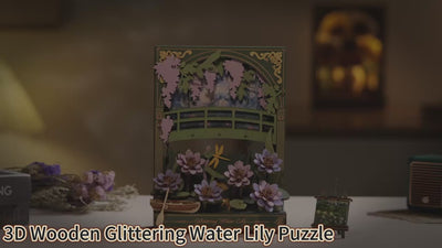 Puzzle 3D Peinture de Nénuphar Scintillant