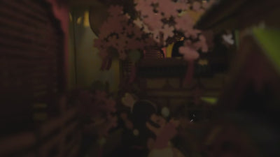 Book Nook Falling Sakura