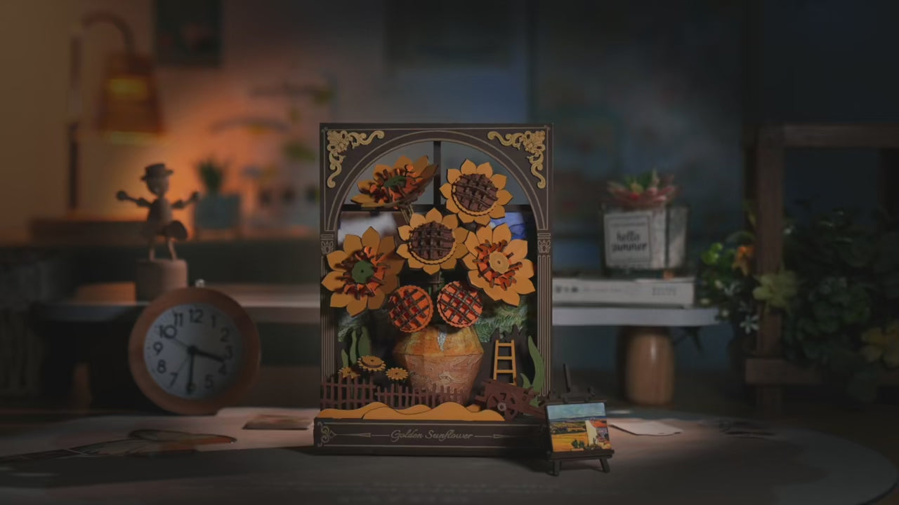 Puzzle 3D Peinture de Tournesol Doré