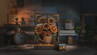 Puzzle 3D Peinture de Tournesol Doré