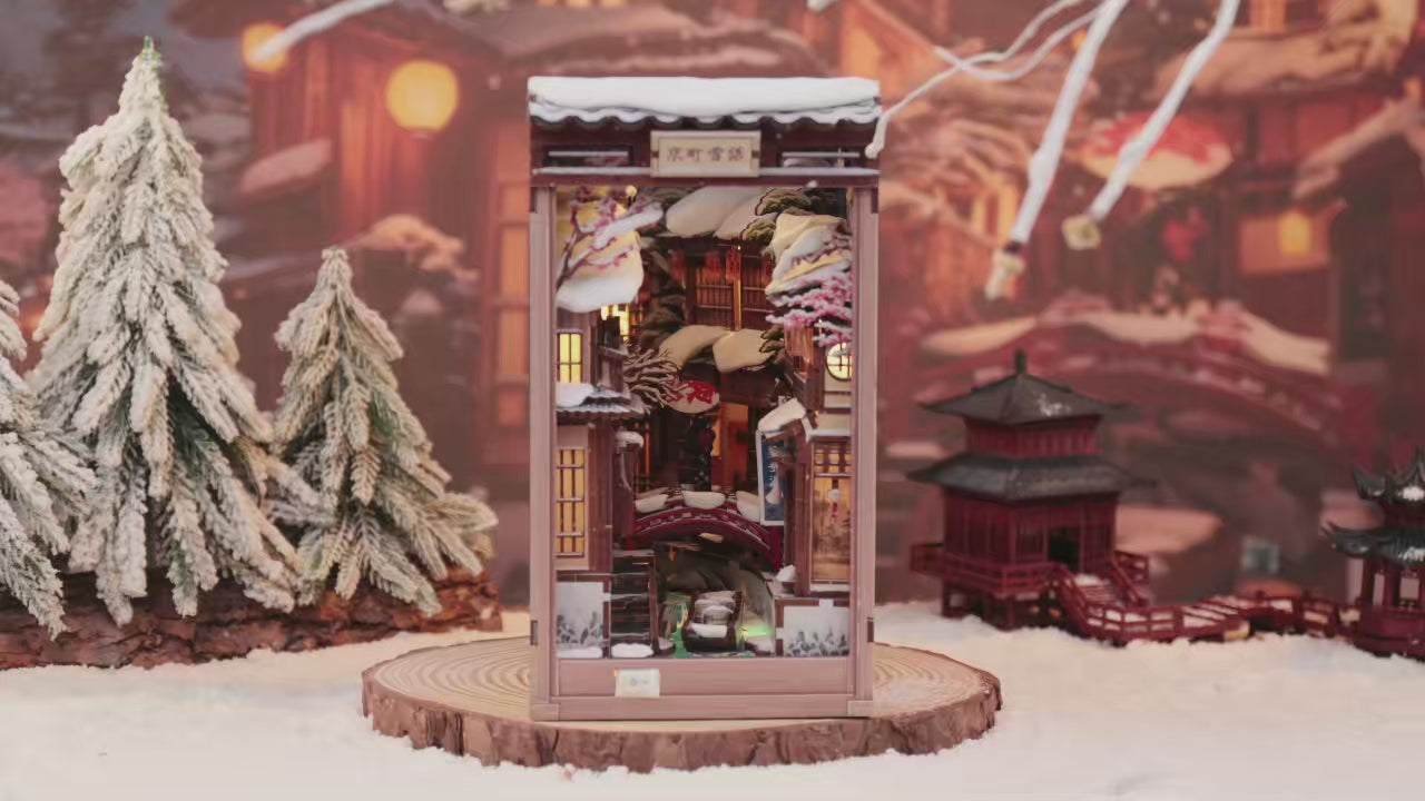 Charger la vidéo: Book Nook Kyoto Snow Whisper